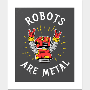 Robots Are Metal Posters and Art
